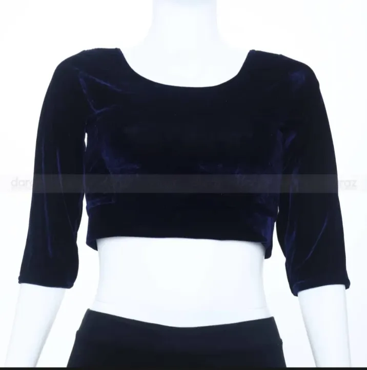 Indian%20Stylish%20Velvet%20Blouses%20Three%20Quarter%20Sleeves%20For%20Women.%20-%20Image%206