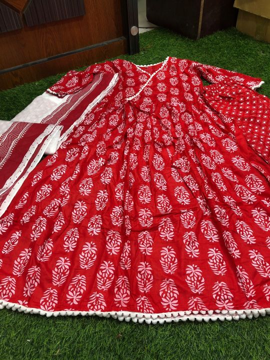 Understated%20-Cotton%20Fashionable%20stitched%20Gown%20designed%20long%20salwar%20kamez%20Dress%20orna%20For%20Stylish%20Women%20/%20Girls%20(%203%20pcs%20)-%20Progressively%20Better%20-%20Image%207