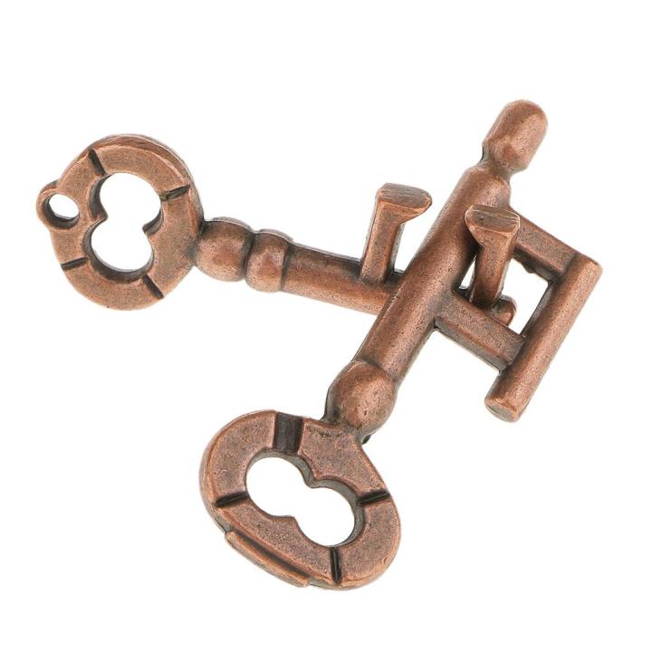 Enigma Puzzle Key Lock IQ Brain Teaser Zinc Alloy Toys