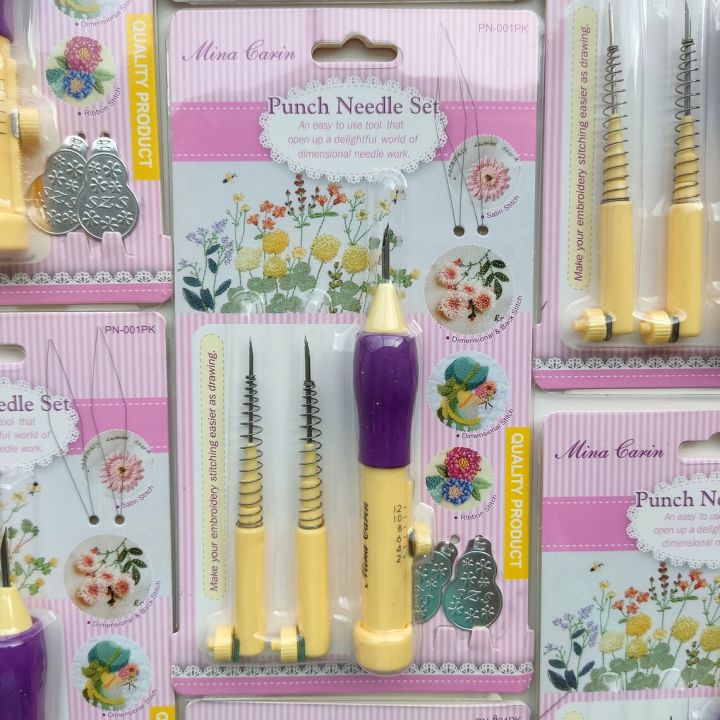 Embroidery Kit, Needle Embroidery. 3 Size Embroidery Stitching Punch Needle Set for Embroidery.