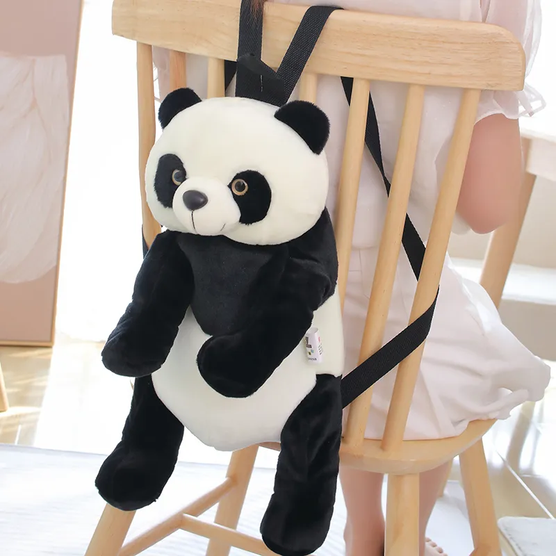 35/45cm Panda Plush Backpack Cartoon Cute Plush Toy Soft Stuffed