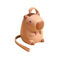 New Kawaii Capibara Hanging Neck Fan Mini Cartoon Brown Handheld Fans Summer Portable Cute Fan Lasting Battery Life Type-C Socke. 