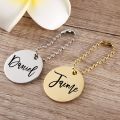 Personalized Name Metal Keychain - Laser Engraved Key Chain - Name Keyring For Backpack - Custom Party Wedding Gift Keychain. 