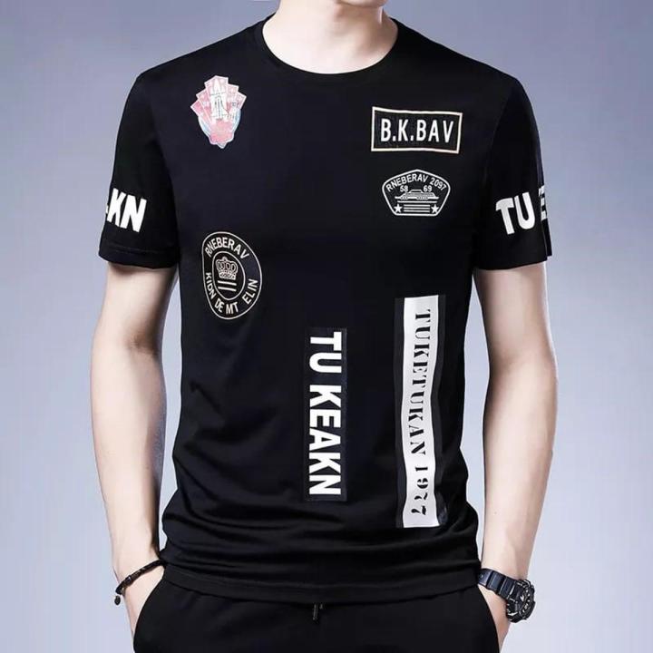 Black Colour Half Sleeve T Shirt For Men