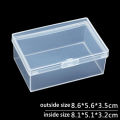 Plastic Box Rectangular Plastic Transparent With Lid Storage Box Collection. 