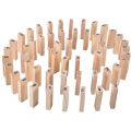 54 Pcs Mini Wooden Number Stacking Jenga Tower Building Block Kid Toys.
