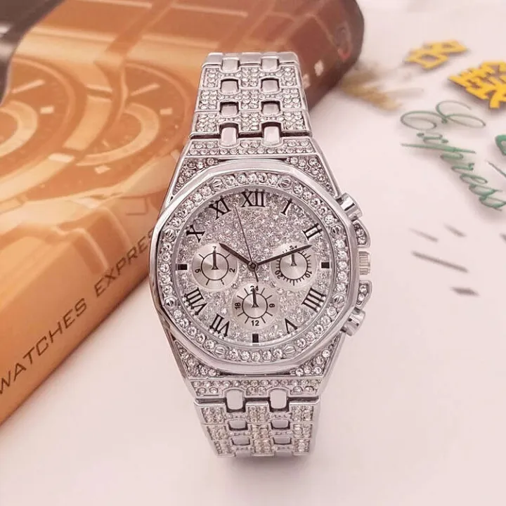 BW%20Smart%20Beauty%20Wisdom%20Fashion%20Bracelet%20Watch%20Imitation%20Three%20Eyes%20Set%20Full%20Diamond%20Sier%20Powder%208236%20-%20Image%204