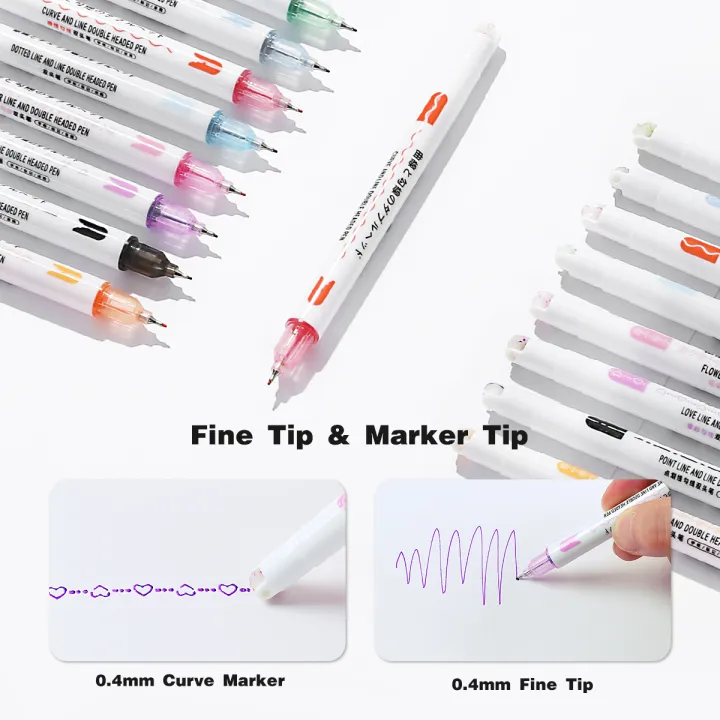 8pcs%20Dual%20Line%20Contour%20Markers,%20Dual%20Tip%20Curve%20Pens,%20Multicolor%20Fun%20Curved%20Pens,%20Quick%20Dry%20Markers%20Note%20Drawing%20Highlighter,%20Cur%20-%20Image%202