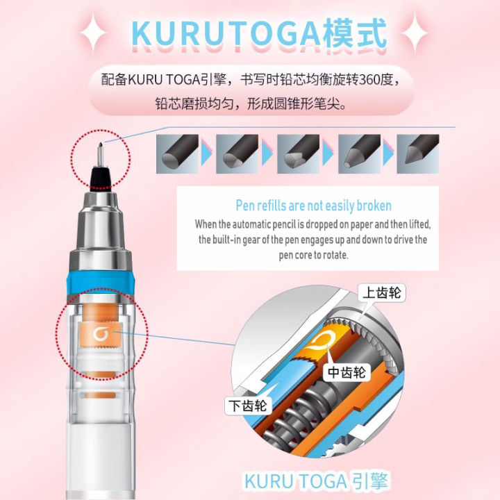 Uni%20m5-1009GG%20UL-S%20Alpha-Gel%20Switch%20Mechanical%20Pencil,Hold%20Kuru%20Toga%20Automatic%200.3%200.5%20mm%20Soft%20Comfortable%20Grip%20Limited%20Edition%20-%20Image%203