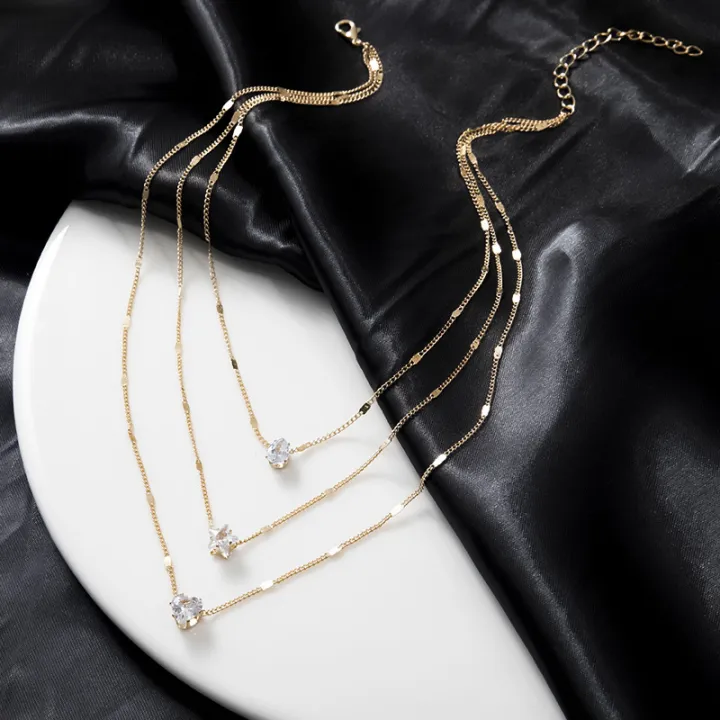 Bohemian%20Long%20Pendant%20Necklaces%20Lady%20Vintage%20Simple%20Multi-layer%20Pentagram%20Love%20Water%20Necklace%20-%20Image%204