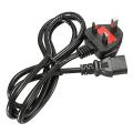 HI SPEED Power Cable 1.5m For Desktop PC 3PIN FUSE -BLACK. 