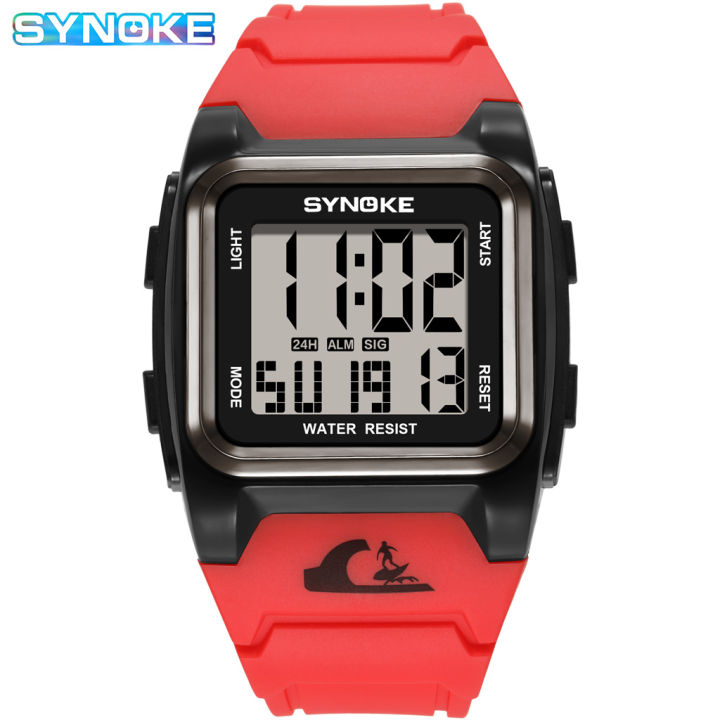 【Daily Necessities For Anyone Store】SYNOKE Men Digital Watch Sports Watches Fashion Waterproof Electronic Wristwatch Mens New Relogios