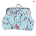 【Limited edition】 Printed Flowers Purse Hasp Wallet Small Pocket Purse Wedding Candy Bag Encounter. 