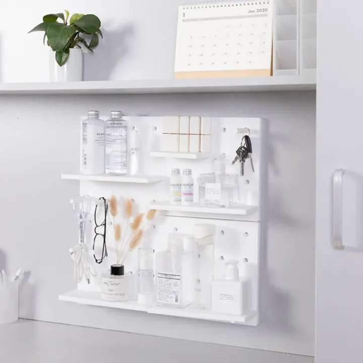 %E3%80%90Shop%20the%20Look%E3%80%91%20DIY%20Wall%20Hanging%20Pegboard%20With%20Hooks%20Plastic%20Hole%20Board%20Wall-mounted%20Shelf%20Punch-free%20Wall%20Organizer%20Kitchen%20-%20Image%206
