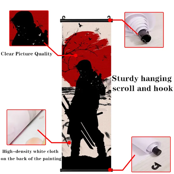 Samurai%20Hanging%20Scrolls%20Canvas%20Prints%20Pictures%20Japanese%20Anime%20Wall%20Artwork%20Paintings%20Home%20Decor%20Modular%20Posters%20For%20Living%20Room%20-%20Image%206