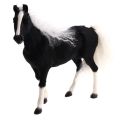Lifelike Simulation Plush Stuffed Horse Animals Model Figure Plush Figures Soft Toy Home Decoration Black. 