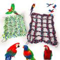 【mogge Store】Parrot Toy Knitted Climbing Grid Hammock Bird Toys For Hamster Squirrel Sugar Glider Bird Climbing Training Toys.