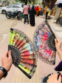 Multi-color China Travel Folding Pocket Hand Fan. 