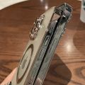 【Youyi】Hoce luxury plating frameless magnetic phone cases iPhone 15 14 13 12 11 Max 14 15 plus for MAG safe case thin clear pc hard cover. 