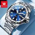 Olevs 5560 new model luxury fashion unique design stainless steel imported waterproof quartz movement wrist-watch FOR Men. 