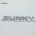 1pcs ABS SUNNY Logo Car Letter Rear Trunk Decals Emblem Badge Sticker.