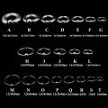316 Stainless Steel Body Piercing Nose Ring Stud Earrings Spring Action Captive Bead Ring CBR 2G 4G 6G 8G 0G 00G Body Jewelry.