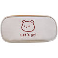 Cute Large-Capacity Niche Junior And High School Students Pencil Case Coin Bag Canvas Pencil Bag. 