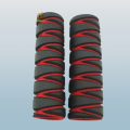 Motorcycle Soft Foam Handlebar Grips - Black by Noor Trading. 