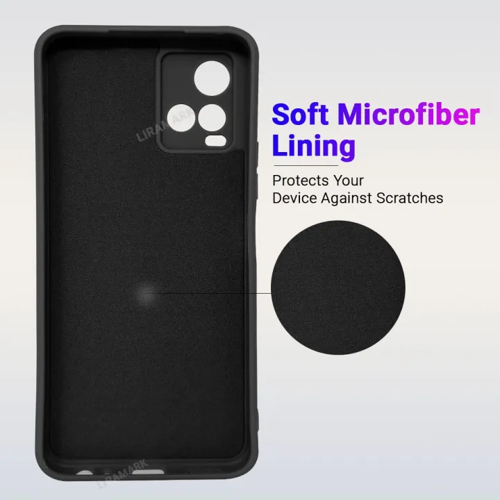 Vivo%20Y21T/Y21s/Y21/Y33s%20,%20Slim%20Fit%20Silky%20And%20Soft%20Touch%20Finish%20Silicone%20Matte%20Finish%20TPU%20-%20Black%20(With%20Logo)%20-%20Image%203