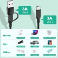 3 in1 Charging Cable Multi Usb Port Multiple Usb Charging Cord Type C Micro Charger Mobile Phone Wire For iPhone 14 13 12 Xiaomi.