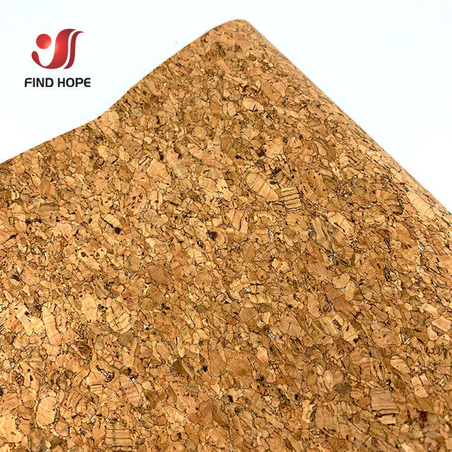 Natural Cork Leather Fabric Wood Grain Cloth Soft Material for