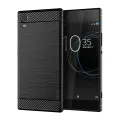 for Sony Xperia XA1 Case Silicone Protective Sleeve Anti-Drop Drawing Protective Soft Shell Anti-Drop Phone Case Black. 