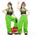 Jazz dance costumes, girls' Korean version, fashionable children's models, catwalks, workwear, overalls, street dance, children's fashion clothes. 