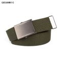【DM bag factory Store】mens Canvas Belt Cotton Leisure Outdoor Luxury Belts Top quality Multi-color Optional Big Size 120CM Belts. 
