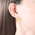 PAG MAG Creative U-Shaped Earrings S925 Silver Ear Buckle French Design Metallic Ins Wind Earrings Female Wholesale.