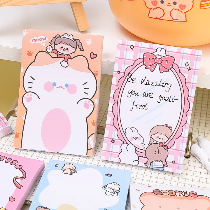 80Pcs/Book%20Cartoon%20Paper%20Sticky%20Notes%20Creative%20Notepad%20Memo%20Pads%20Office%20School%20Stationery%20Adhesive%20Stickers%20for%20Students%20-%20Image%203