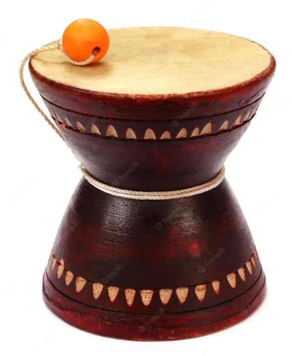 Dug Dugi professional musical instruments / hight-4 inch + {PREMIUM QUALITY} HAND MADE WOODEN DUGDUGI - Musical instrument
