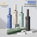Windproof Automatic Umbrella for Men Women, Strong Wind-Resistant, Compact Folding, Business Luxury Umbrellas, 16 Double Bone. 