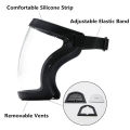 Transparent Full Face Shield Home Oil splash Proof Moto Cycling Windproof Anti-fog Glasses Security Protection Mask With Filters. 