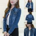 Blue Color Winter Style Denim Jacket for Women. 