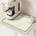 Line Drain Mat Diatomite Kitchen Mats Super Absorbent Dish Drying Pad Non-slip Drainer Rug Modern Quick Dry Tableware Rugs 주방매트. 