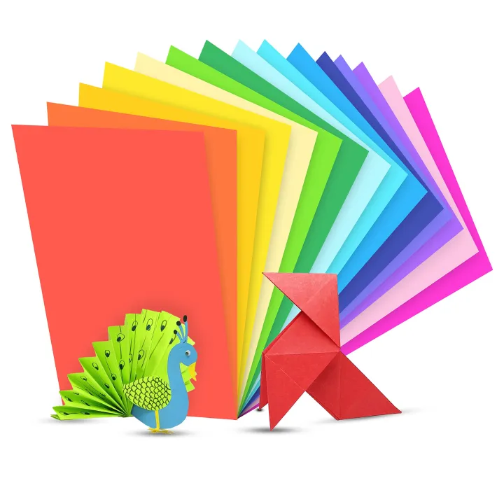 A4 Color Paper 10 Colours Set - 50pcs [10×5] | Daraz.com.bd