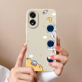 Case For Oppo A18 A38 4G Cover With Camera Protection Cool Astronaut Liquid Silicone Soft Back Covers For Oppo A 38 A 18 Housing. 