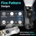 Three-Eyed Monster Mini Flash Super Power Flashlight, German Three-Eyed Monster Mini Flash Super Power Flashlight, Three-Eyed Monster Mini Flashlight, Portable Mini LED Flashlight - (Black). 