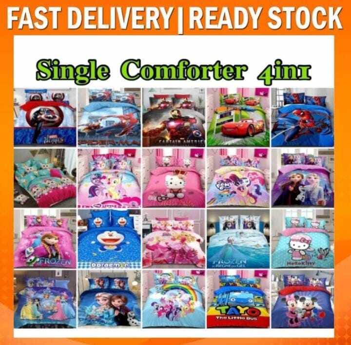 Bedsheet/Cadar Single Comforter/Selimut Tebal
