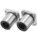Flange Linear Motion Bushing Ball Bearing 16mmx28mmx37mm ( 2 Pcs).