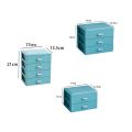 Office Stationery Mini Desktop Storage Box Multi-functional Large Capacity Jewelry Box Waterproof Dust Prevention Stationery Organizer Home. 