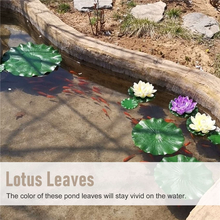 10%20Pieces%205%20Kinds%20Artificial%20Floating%20Foam%20Lotus%20Leaves%20Lily%20Pond%20-%20Image%208