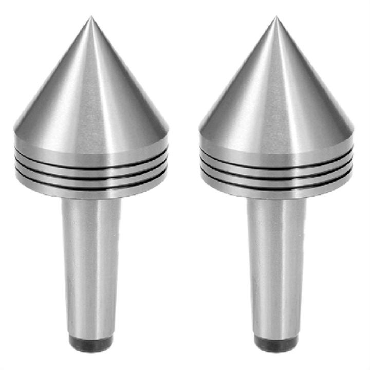 2Pcs Lathe Milling Center MT2 High Accuracy Live Revolving Center Medium Lathe Machine Tool Accessory for CNC Cutter