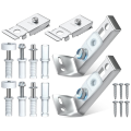 2 Pack Double Folding Door Metal Top Pivot Hardware Package for Bi-Fold Door Sliding Door Closet Door.